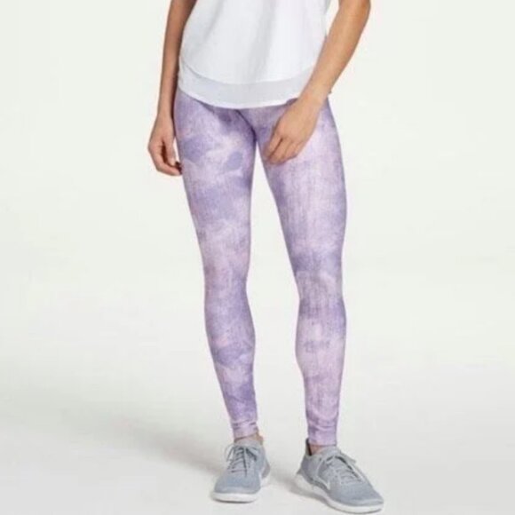 Lavender & Pink Cali Geometric Printed, Full-Length High-Rise Leggings - Picture 3 of 4